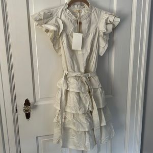 Ulla Johnson Lulua Dress, Bone Size 8, tags on brand new